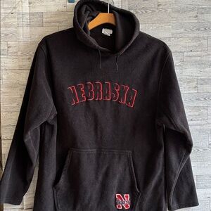 Nebraska Black Fleece Hoodie Long Sweatshirt‎ Women’s XL Vintage Foot Locker